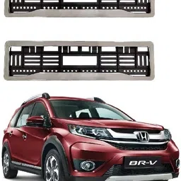 Chrome Number Plate Frames Registration Plate Holder For Honda BRV Car Number Plate-image-88