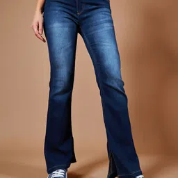 The Roadster Lifestyle Co Women Crimson Dawn Mid Rise Bootcut Jeans-picture-32