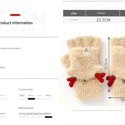 take n shine Solid Winter Women Gloves image 5