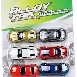 crazybuy New Die-Cast Unbreakable Mini Alloy Metal Car Mini Series Pull Back Action Car image 2