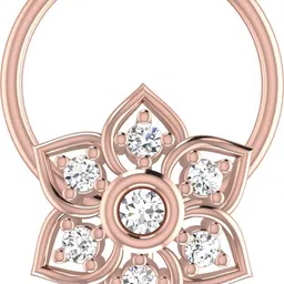 avsar Haarika 18kt Diamond Rose Gold Nose Wire-picture-18