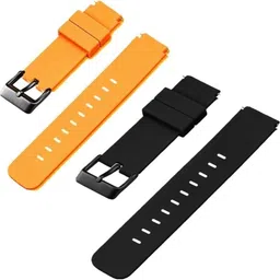 TRENDINGVIEW 19MM Vintage black buckle Silicon Belt strap for smart watch 19 mm Silicone Watch Strap-picture-19