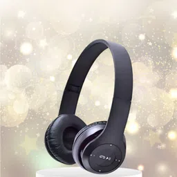 Bluetooth Headphones, Portable Foldable, Wireless with Ultra Bass_FM Bluetooth & Wired Headset-image-11