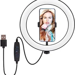 Wanzhow Big LED Ring Light for Camera Smartphone to Capture Your Photo and Video at Musically Big Selfie Ring Light 26 cm Big LED Ring Light for Camera, Phone YouTube Video Shooting and Makeup, Ring Light Led Selfie Ring Light Big Led Camera Light with Cool Warm Mix Light, Led Circle Light for YouTube Video Live Stream Makeup Ring Flash-picture-10