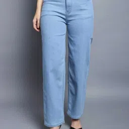 skyglory Women Regular High Rise Light Blue Jeans-picture-14