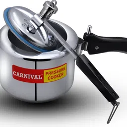carnival Aluminium Regular Model Inner Lid Pressure Cooker Pure Virgin aluminium 1.5 L Induction Bottom Pressure Cooker image 1
