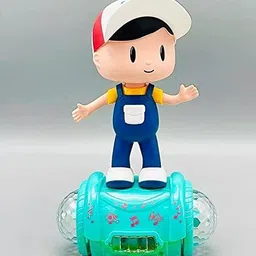 Musical Dancing Fashion Boy with 360 Degree Rotation Light and Sound Toy-image-1