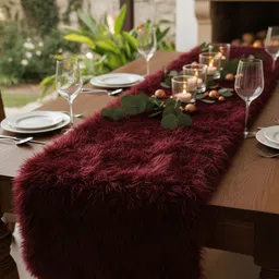 pickkart Maroon 150 cm Reversible Table Runner image 2