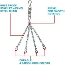 monika sports Long Unfilled Punching Bag with Boxing Handwrap For Boxing & Kick Boxing Boxing Kit image 4