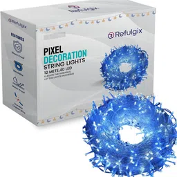 refulgix 40 LEDs 12 m Blue Steady String Rice Lights-picture-24
