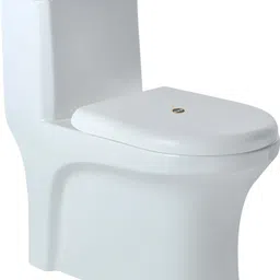 ruhe | Modern Box Rim Design | Anti-Bacterial Glaze | Floor Mounted Western Commode image 5