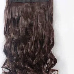 megarich Clip in Extensions Synthetic Curly Wavy For Women & Girls Hair Extension image 1