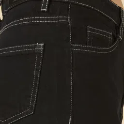 3butterflies Women Flared High Rise Black Jeans image 4