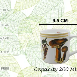laghima jadon Pack of 6 Ceramic Tea/Coffee Elephant Forest Crafting 200ML Gift to Best Friend image 5