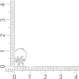 avsar Samriddhi 14kt Cubic Zirconia White Gold Nose Wire image 4