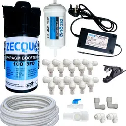 zecqua 25 meter Fogger kit 10 Nozzles with pump Timer full set Mist System Watering Wand-picture-18