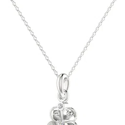 avsar Avsar BIS Hallmark AVP1168WB 14kt Cubic Zirconia White Gold Pendant image 2