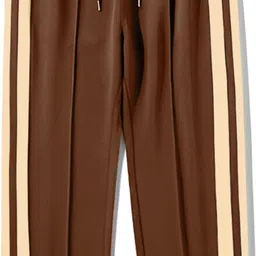 jump cuts Men Striped Brown Track Pants image 4