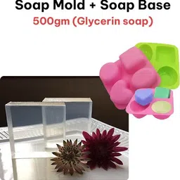 fresheasily Premium Transparent Glycerine Melt & Pour Soap Base 500gm with 1 Soap Mould-picture-25