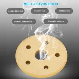 utkarsh ACI0062 Solar Fragrance Double Loop Rotary Suspension Ring 360 Degree Rotating Air Fresher Decoration Perfume Aromatherapy Diffuser For Home, Office Table & Car Dashboard Air Purifier image 4