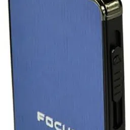 viovi YH003-BL Automatic Dispenser Cigarette Case Box with Lighter Metal Case Holder Pocket Lighter image 3