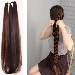 deluxe hair Extra Braid Attachment for Ladies Brown color M-11 Hair Extension-picture-25