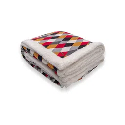 pluchi Grey Cotton Checkered 250 Gsm Double Kids Blanket image 5