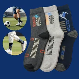 naosucura Men Graphic Print Mid-Calf/Crew-picture-20