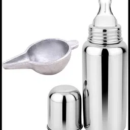 pappa Leak Proof Stainless Steel Baby Milk Bottle - 220 ml-picture-17