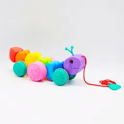 uatoys Wiggling Pull-Along Toy | Multicolor Segmented Caterpillar-picture-43