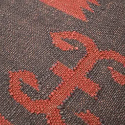 baithak krafts Multicolor Wool & Jute Abstract 60 x 36 Inches Hand Woven Dhurries image 4