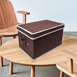 goldstone Multipurpose Big Storage Box With Lid | Fordable Organizer for clothes, Toys Storage Box image 2