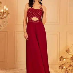 indo street Solid Women Jumpsuit image 1