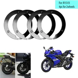 vagary PVC PRO Disc Wheel Cover For Yamaha R15 V3 (17inch Wheel) Bike Fairing Kit-picture-27
