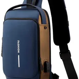 fantastiqo Blue Men & Women Sling Bag Backpack Waterproof Chest Shoulder Bag-picture-14