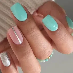 gabbu Nail Polish 35 Mint Blue (10 ml) Mint Blue image 4