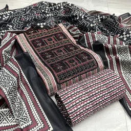 krishna boutique Unstitched Pure Cotton Salwar Suit Material Printed-picture-19