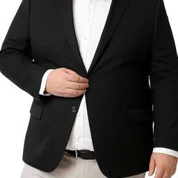 ifox lifestyle Men Plus/Big/Tall Size Two Piece formal/Party/Wedding/Marriage Solid Suit image 5