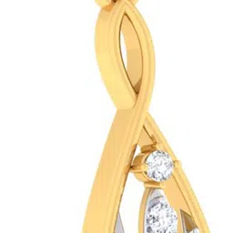 avsar AVP887YB 14kt Cubic Zirconia Yellow Gold Pendant-picture-28