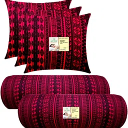 actos 3 Cushion And 2 Microfibre Geometric Bolster Pack of 5-picture-34