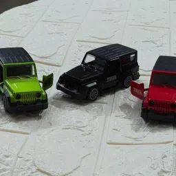 little finds Pull-Back Action Openable Doors 4x4 Thar Jeep Toy with Lights & Music image 4