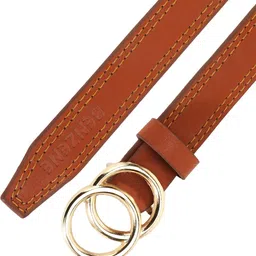 benzene Women Tan Artificial Leather Belt image 2