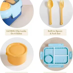 better buy Double Layer Bento stainless steel 3 Containers Lunch Box image 3