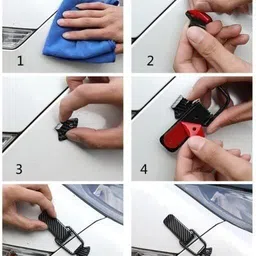 motopex Metal Bumper Hook Lock Clip for Car Bumper Cap (Pack of 2)-06 Front and Rear Mount Towing Hook image 5