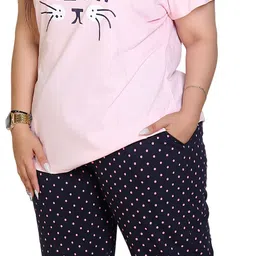 love london Women Top & Pyjama Set Multicolor Printed image 3
