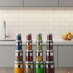 Plastic Cookie Jar - 1200 ml, 650 ml, 350 ml, 240 ml-image-87