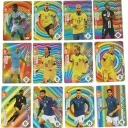 crazybuy World Football Soccer Star 55 Rainbow Cards, Soccer Trading Card Game image 3