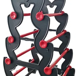 abirami kitchens 4 Step (Black with Red) Bangle Stand,Bangle organizer, Bangle display stand Jewellery Organizer image 2