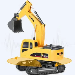 dwh Remote control excavator toy-RC Excavator with 360° Rotation & Moving Shovel image 3