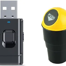 tantra Car Bluetooth Device with Mic 5.0, Car Trash Can Dustbin Combo-picture-24
